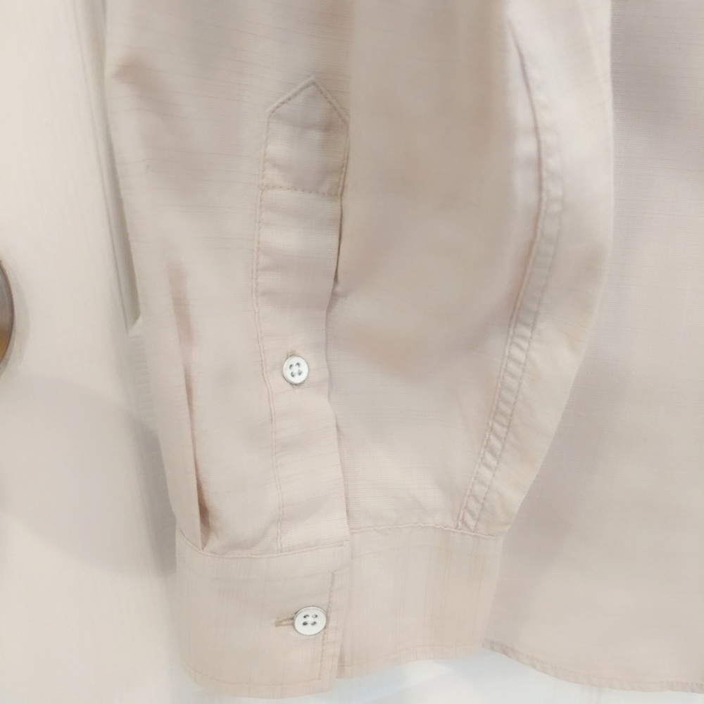 Alfani Casual Button Up Shirt - Cream - XL - Picture 5 of 6
